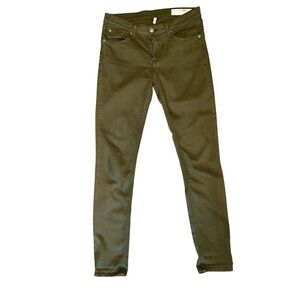 Rag and Bone Olive Green Skinny Jeans size 29